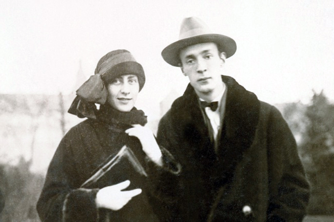 Vladimir Nabokov and Vera Solonim in youth