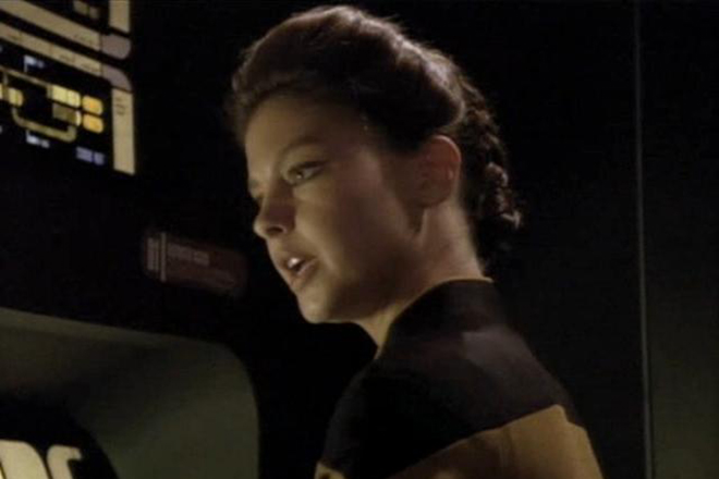 Ashley Judd in the series "Star Trek"