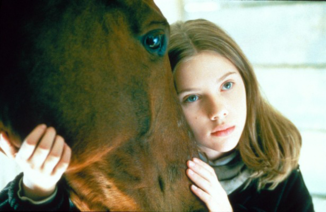 Scarlett Johansson in the movie "The Horse Whisperer"