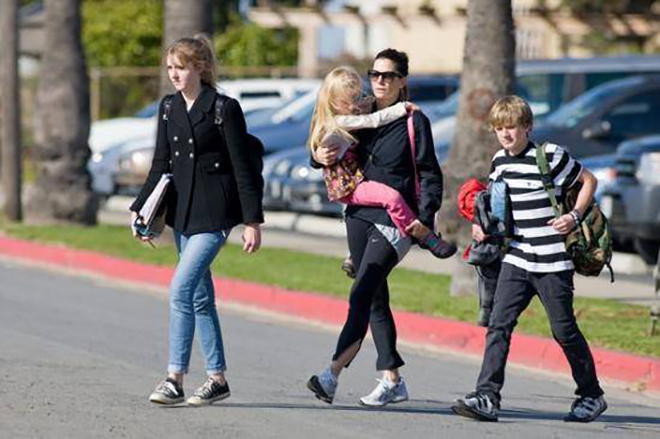 Sandra Bullock with children