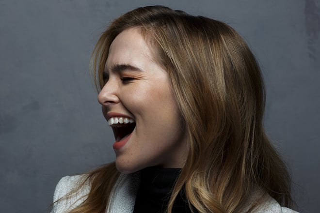 At present Zoey Deutch is fair-haired