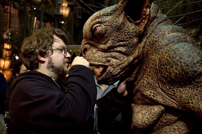 Guillermo del Toro at the movie set