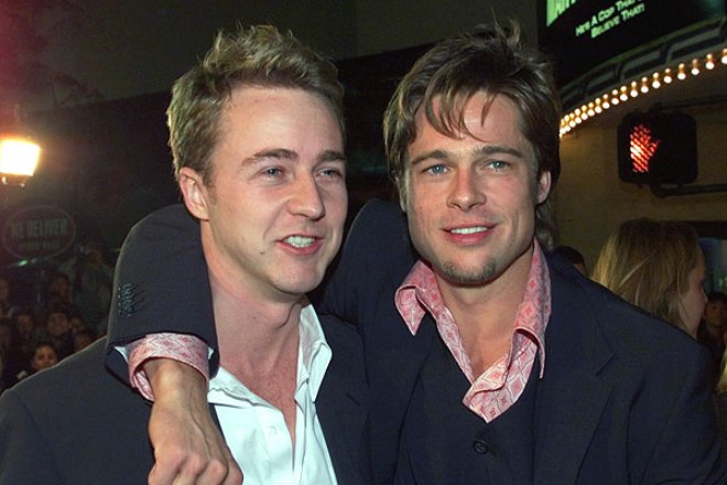 Edward Norton and Brad Pitt