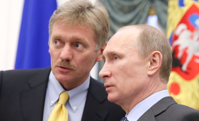 Peskov and Vladimir Putin