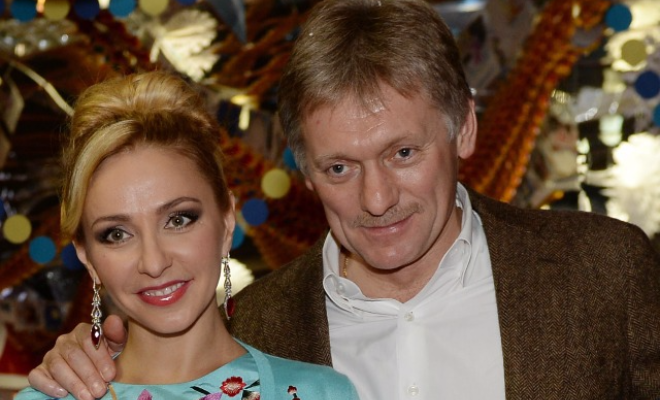 Peskov with his wife Tatiana Navka
