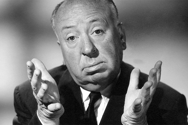 The legendary director Alfred Hitchcock