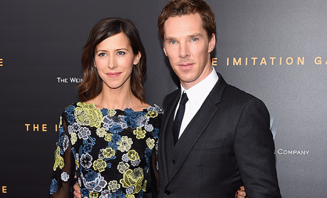 With his wife Sophie Hunter