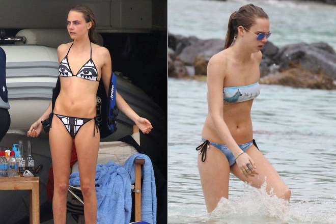 Cara Delevingne in a swimsuit