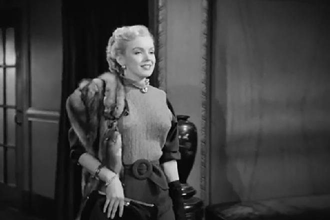 Marilyn Monroe in the movie “All About Eve”