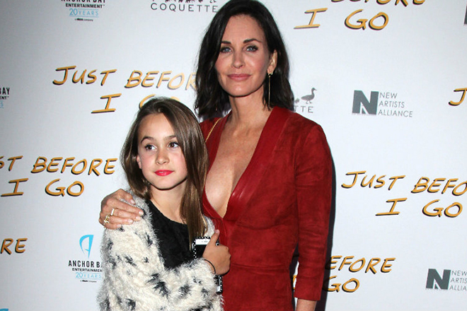 Courteney Cox with her daughter