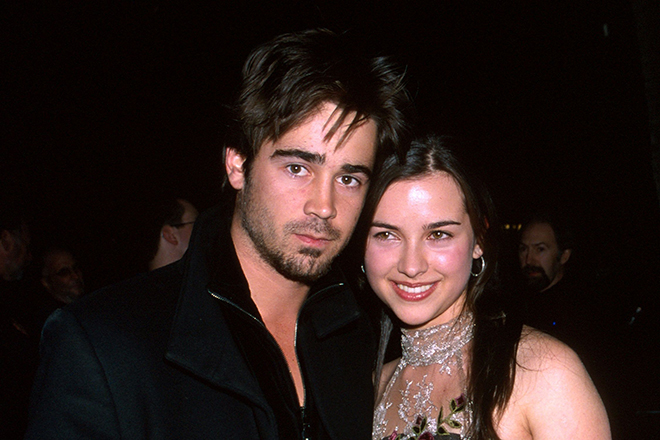 Colin Farrell with his wife