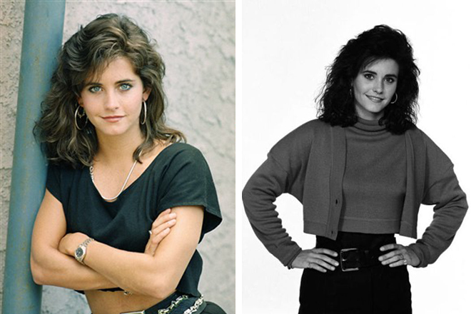 Courteney Cox in young years