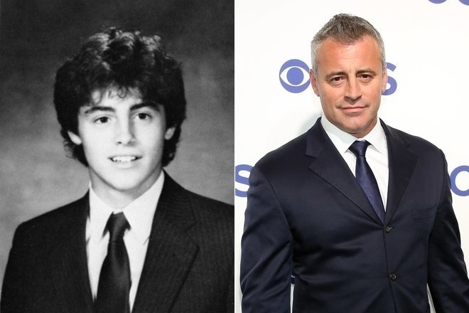 Matt LeBlanc in youth and at present