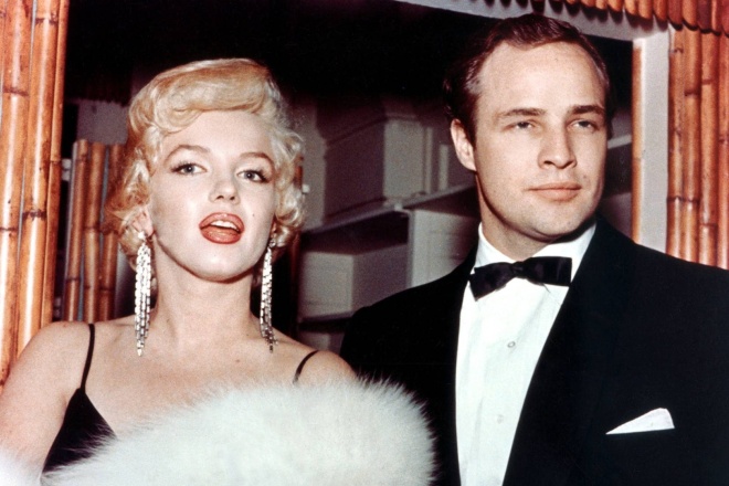 Marlon Brando and Marilyn Monroe