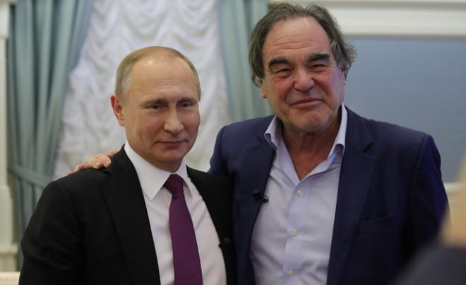 Vladimir Putin and Oliver Stone