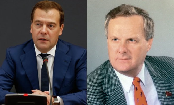 Dmitry Medvedev and Anatoly Sobchak