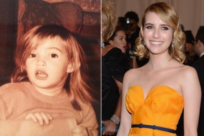 Emma Roberts in her childhood