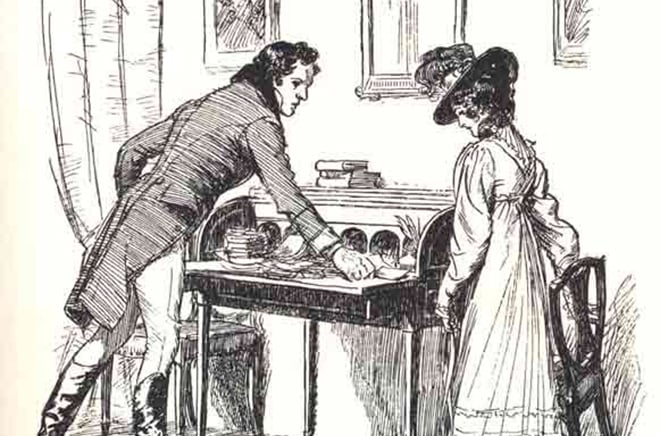 The illustration to Jane Austen’s book “Persuasion”