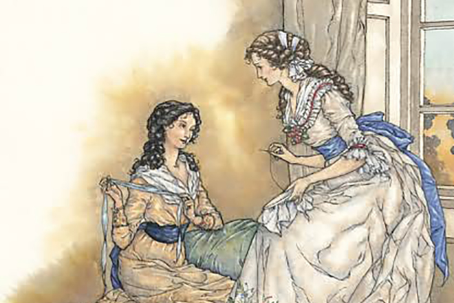 The illustration to Jane Austen’s book “Pride and Prejudice”