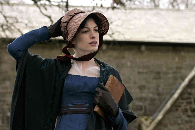 Anne Hathaway in the movie “Jane Austen,” 2006
