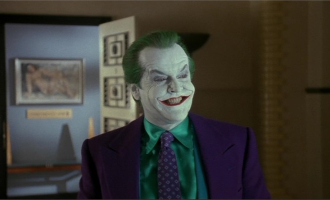 Jack Nicholson playing Joker