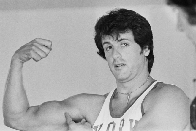 Sylvester Stallone in his youth