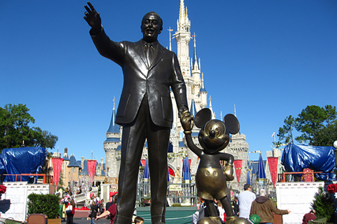 The monument to Walt Disney
