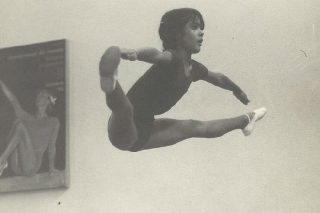 Salma Hayek went in for gymnastics
