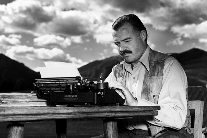The writer Ernest Hemingway