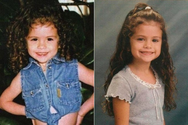 Selena Gomez in the childhood