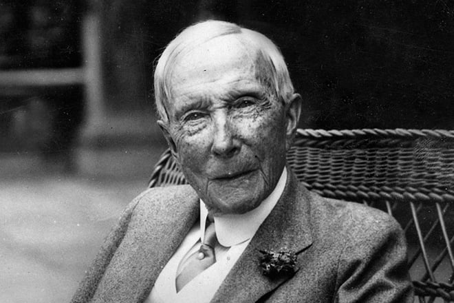 John Rockefeller in old age