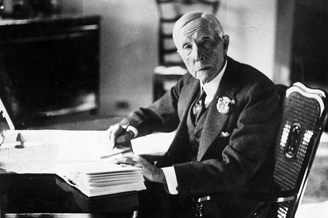 John Rockefeller at work
