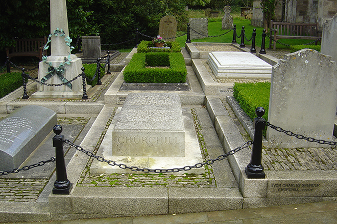 Winston Churchill’s grave