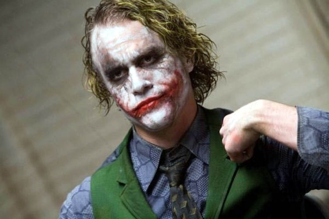 Heath Ledger as a Joker