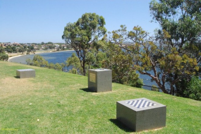 A monument to Heath Ledger in his hometown of Perth