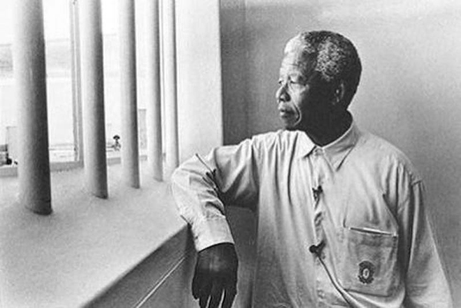 Nelson Mandela in prison
