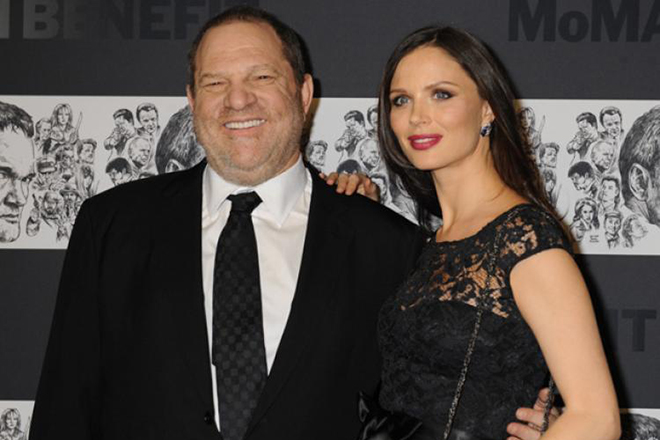 Harvey Weinstein and his wife Georgina Chapman