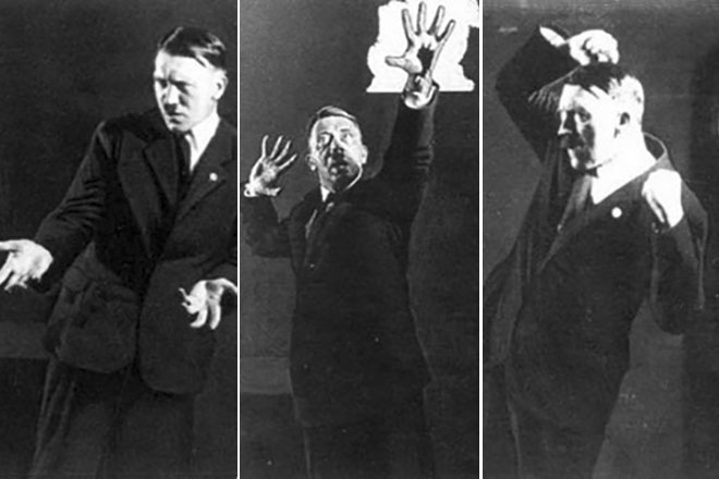 Adolf Hitler's gestures during speeches