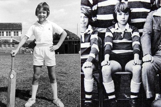 Russell Crowe in childhood