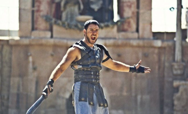Russell Crowe in the movie "Gladiator"