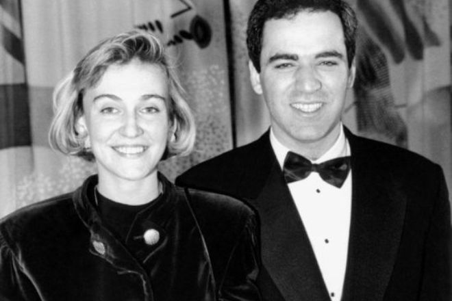 Garry Kasparov with his first wife Maria