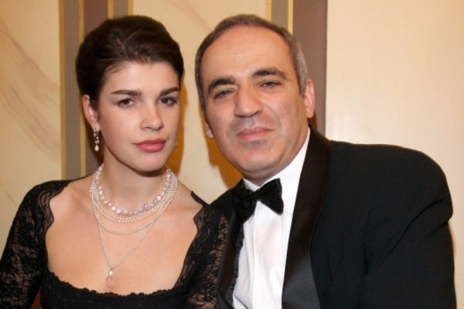 Garry Kasparov with his wife Darya