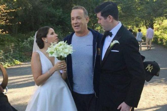 Tom Hanks and the newlyweds