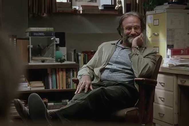 Robin Williams in the film "Good Will Hunting"