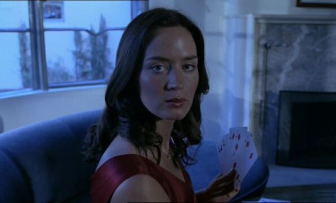 Emily Blunt in the movie" Irresistible"