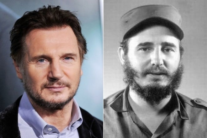 Liam Neeson and Fidel Castro