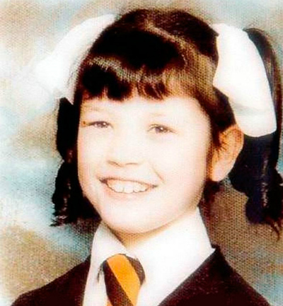 Catherine Zeta-Jones in childhood