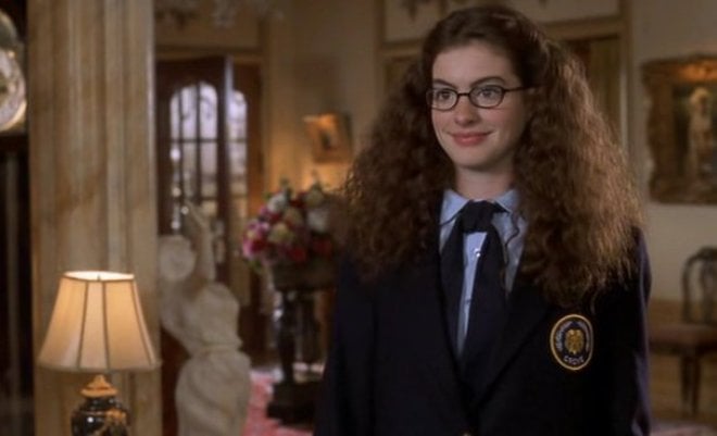 Anne Hathaway in the movie “Princess Diaries”