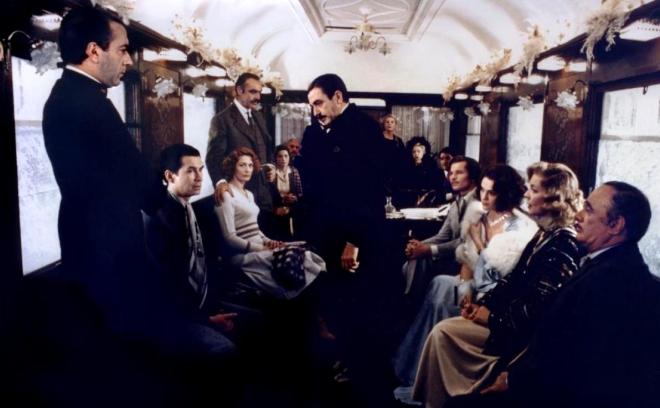 An episode from the film Murder on the Orient Express