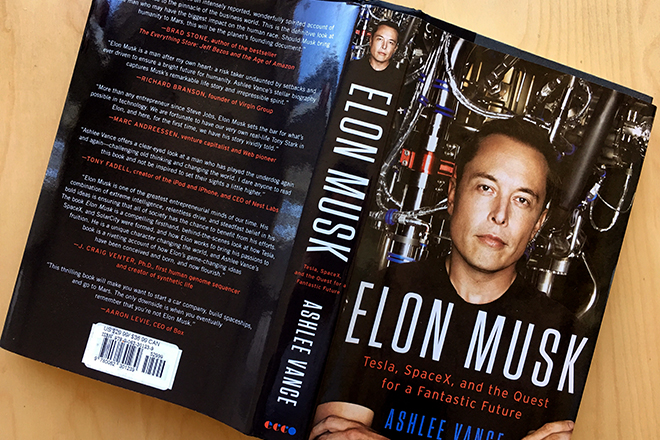 The book by Ashley Vance about Elon Musk